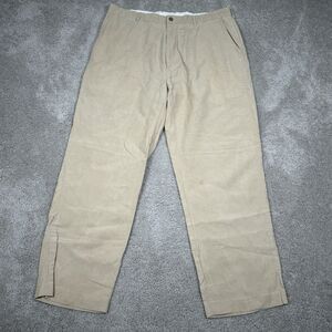 Vintage Polo Ralph Lauren Linen Silk Blend Khaki Pants Men's 36 x 30 Lightweight